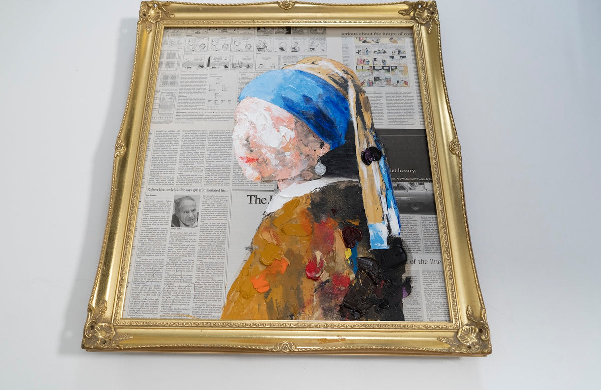 UNTITLED Portrait work (Girl with a Pearl Earring) contemporary painting art