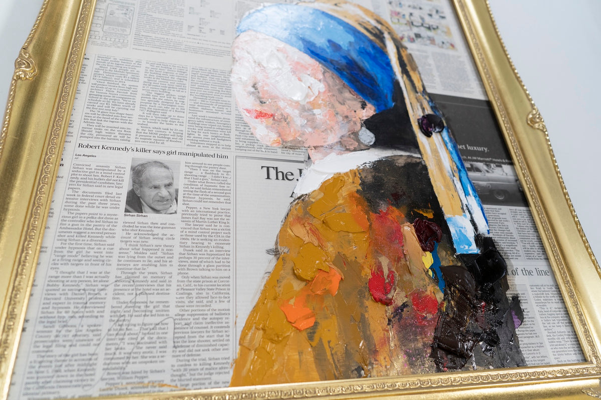 UNTITLED Portrait work (Girl with a Pearl Earring) contemporary painting art