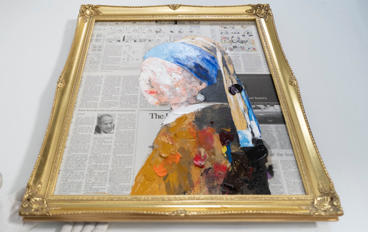 UNTITLED Portrait work (Girl with a Pearl Earring) contemporary painting art