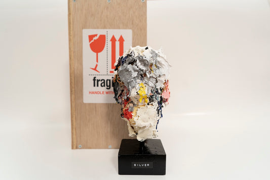 Silver sculpture    contemporary art