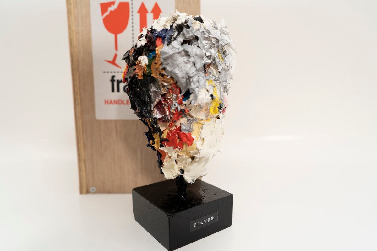 Silver sculpture    contemporary art