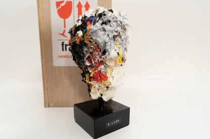 Silver sculpture    contemporary art