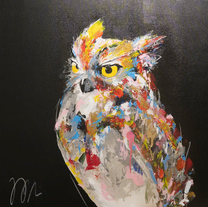 owl contemporary painting art