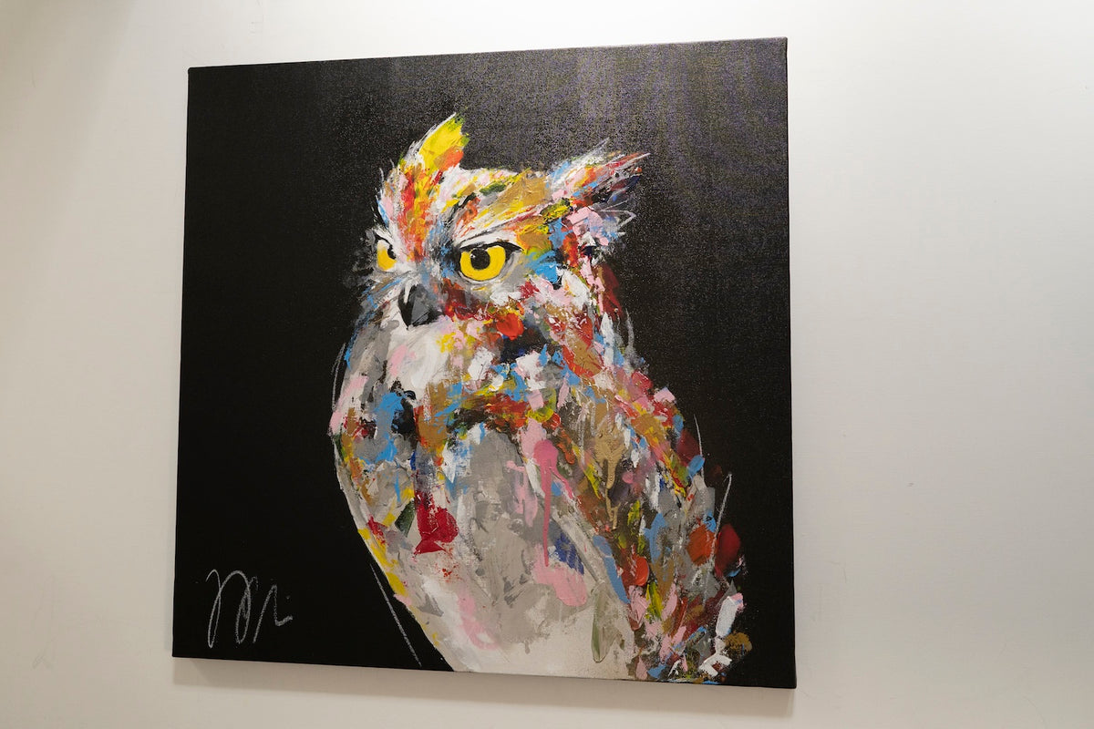 owl contemporary painting art