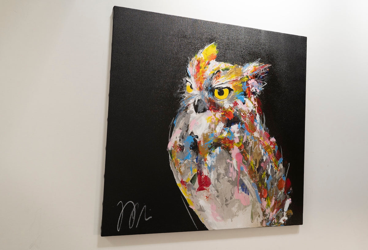 owl contemporary painting art