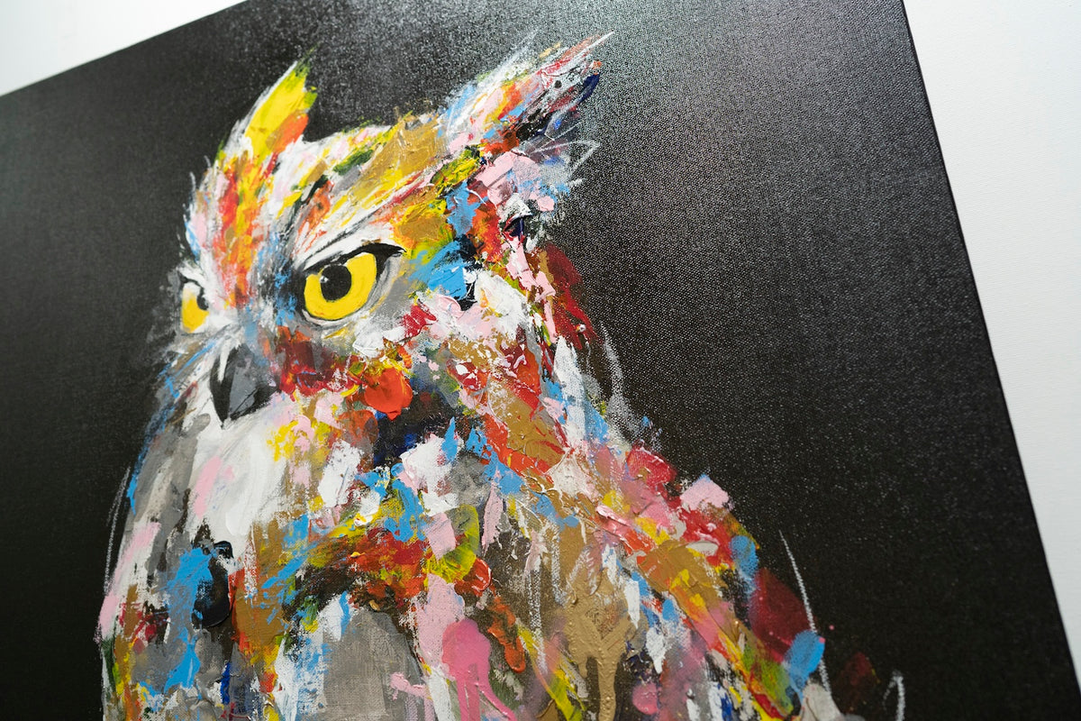 owl contemporary painting art