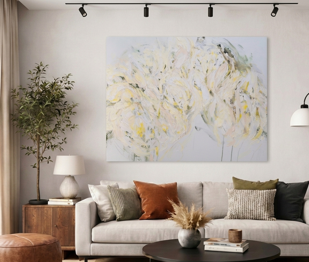 Flowers  contemporary painting art