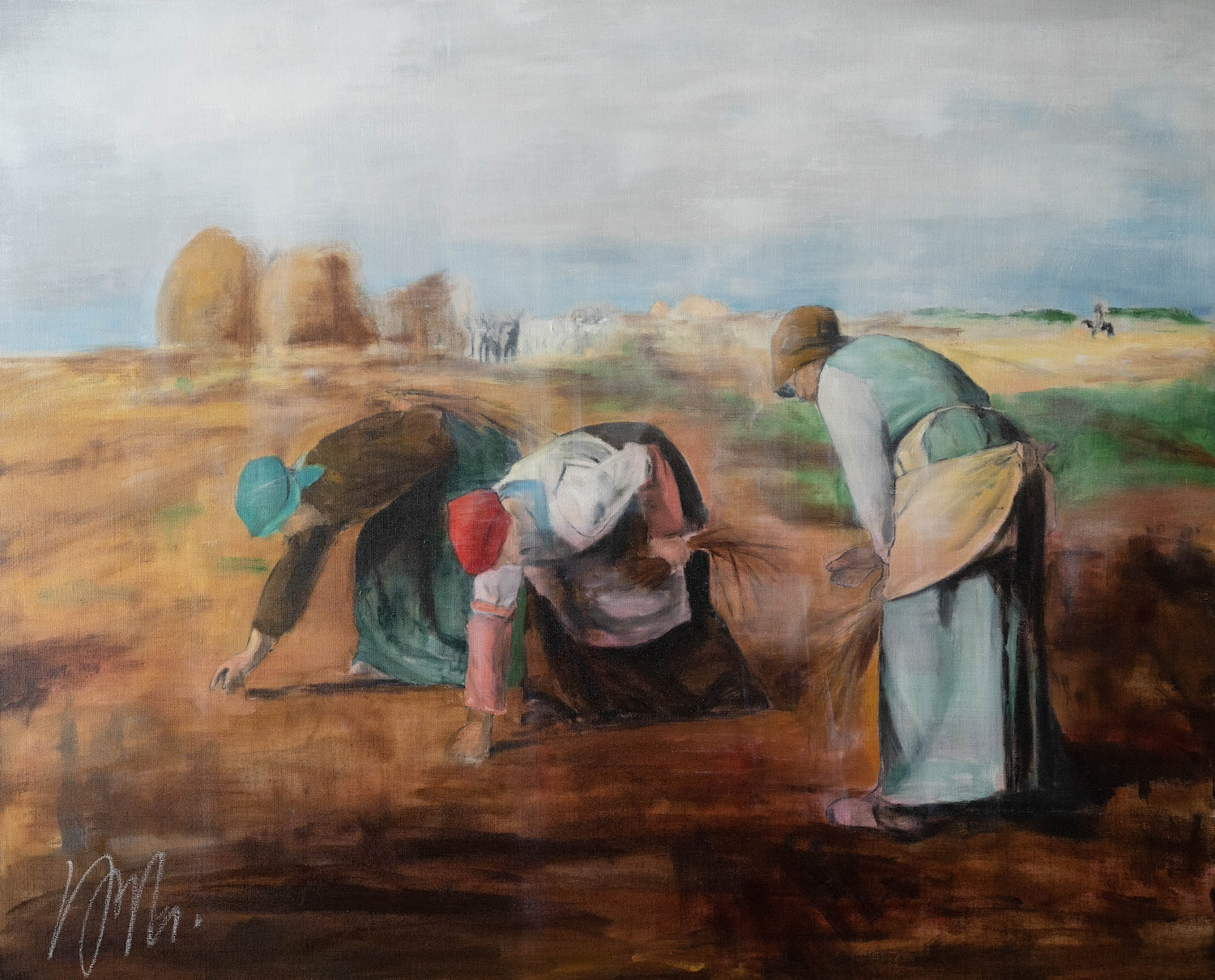 "The Gleaners" after Jean-François Millet painting