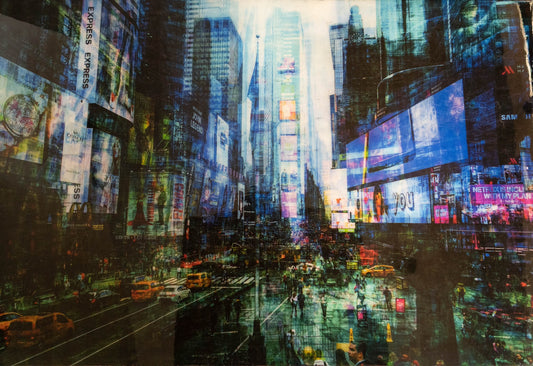 New York, Times square painting