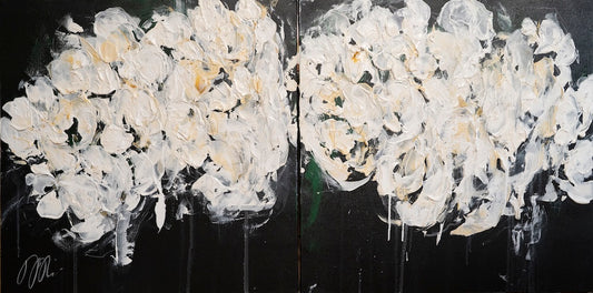 abstract Floral painting landscape
