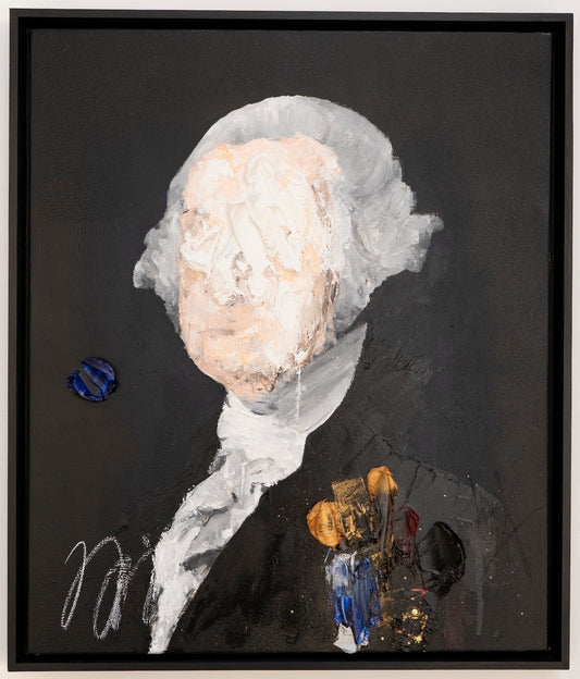 UNTITLED Portrait work (George Washington) contemporary painting
