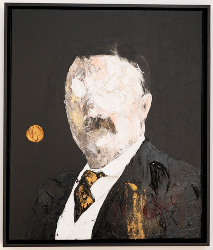 UNTITLED Portrait work (Theodore Roosevelt) contemporary painting