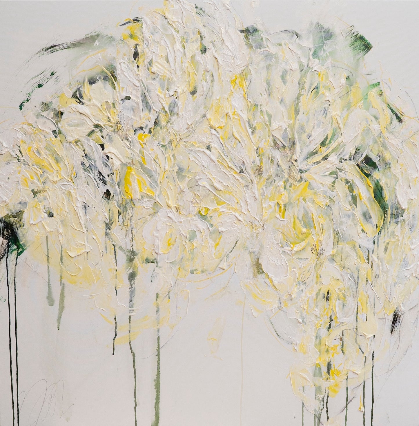 Title of artwork "Flowers" contemporary painting