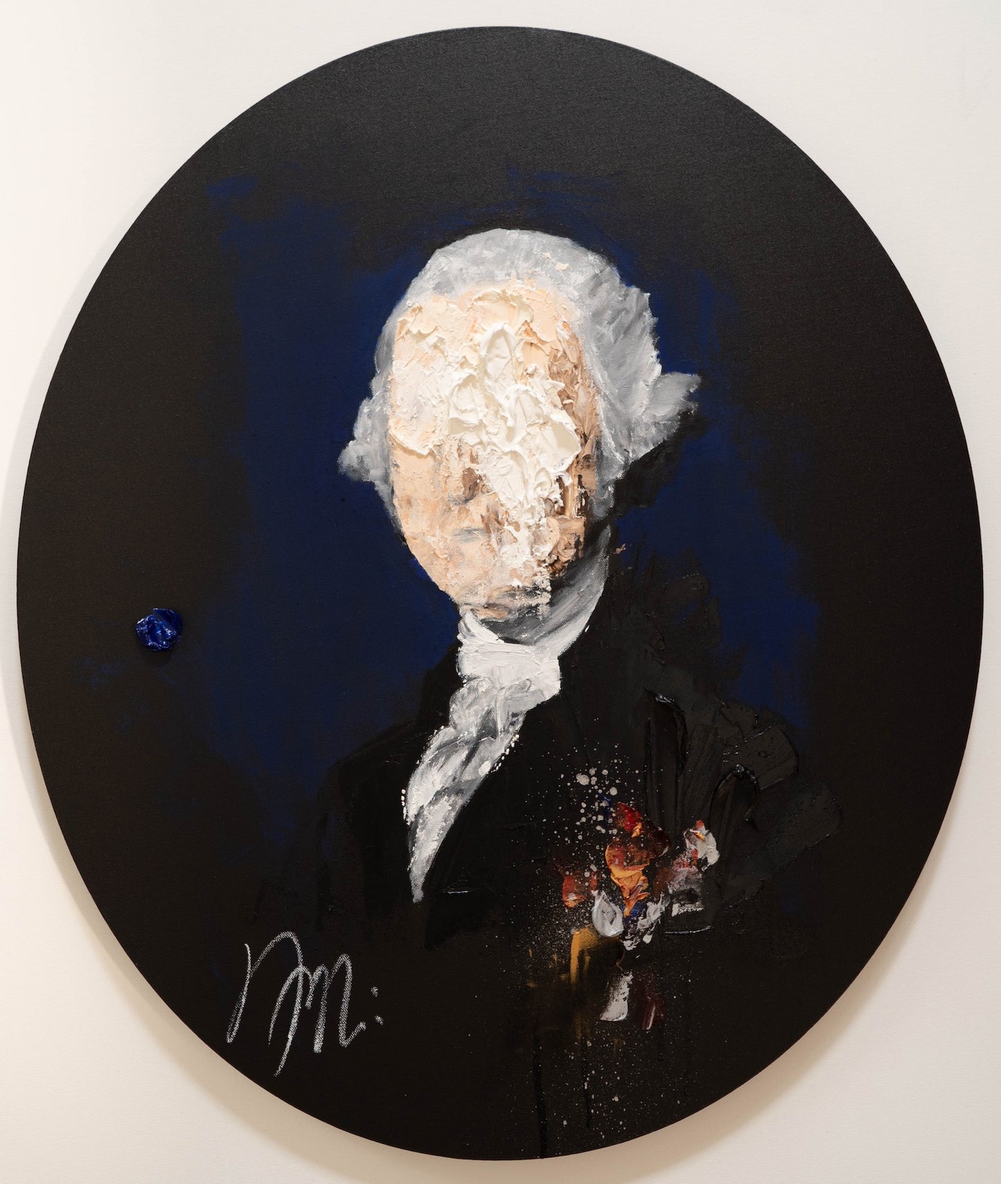 UNTITLED Portrait work (George Washington) contemporary painting