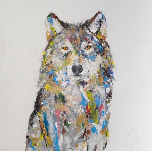 Wolf      contemporary painting art