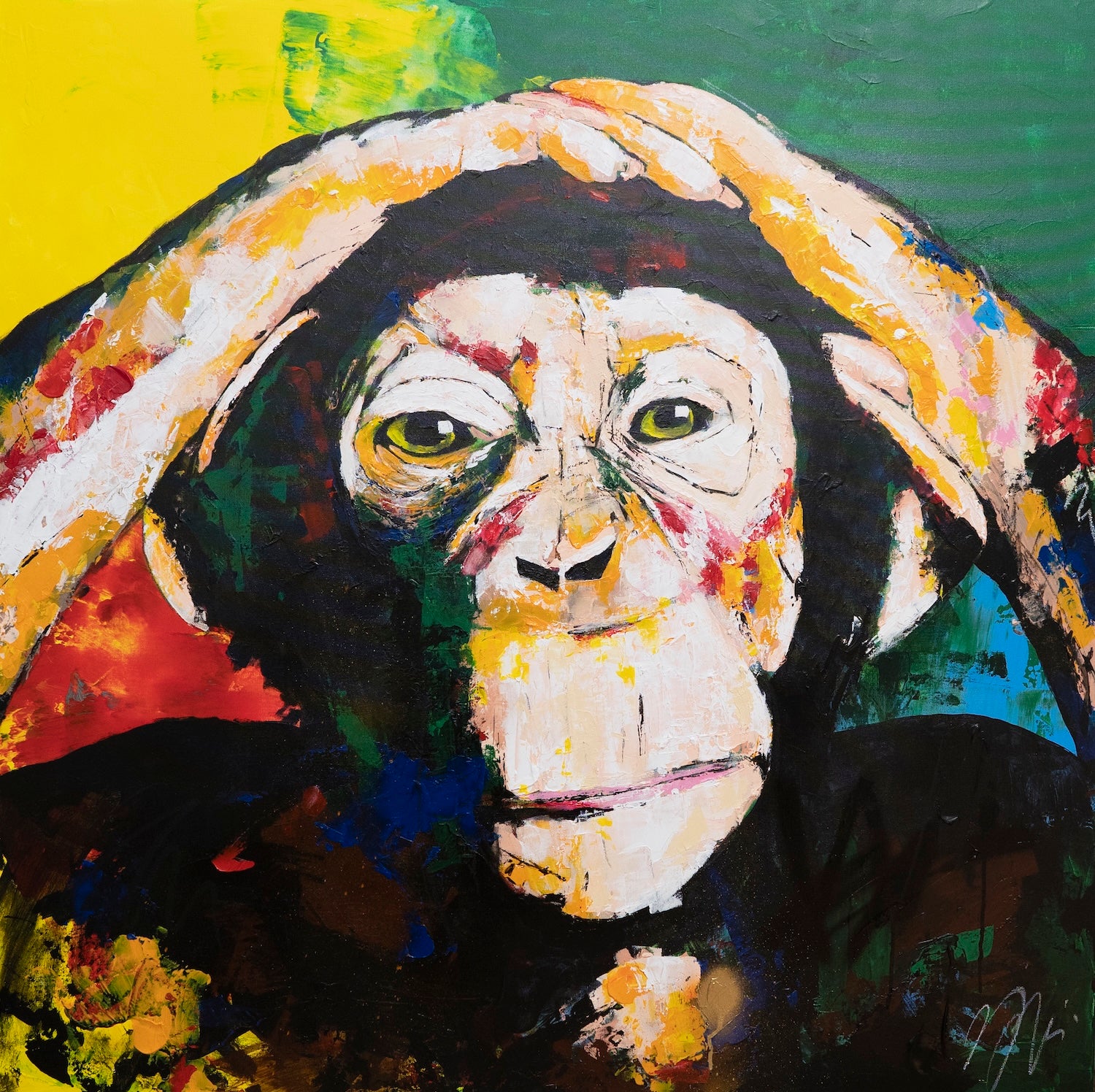 Monkey      contemporary painting art