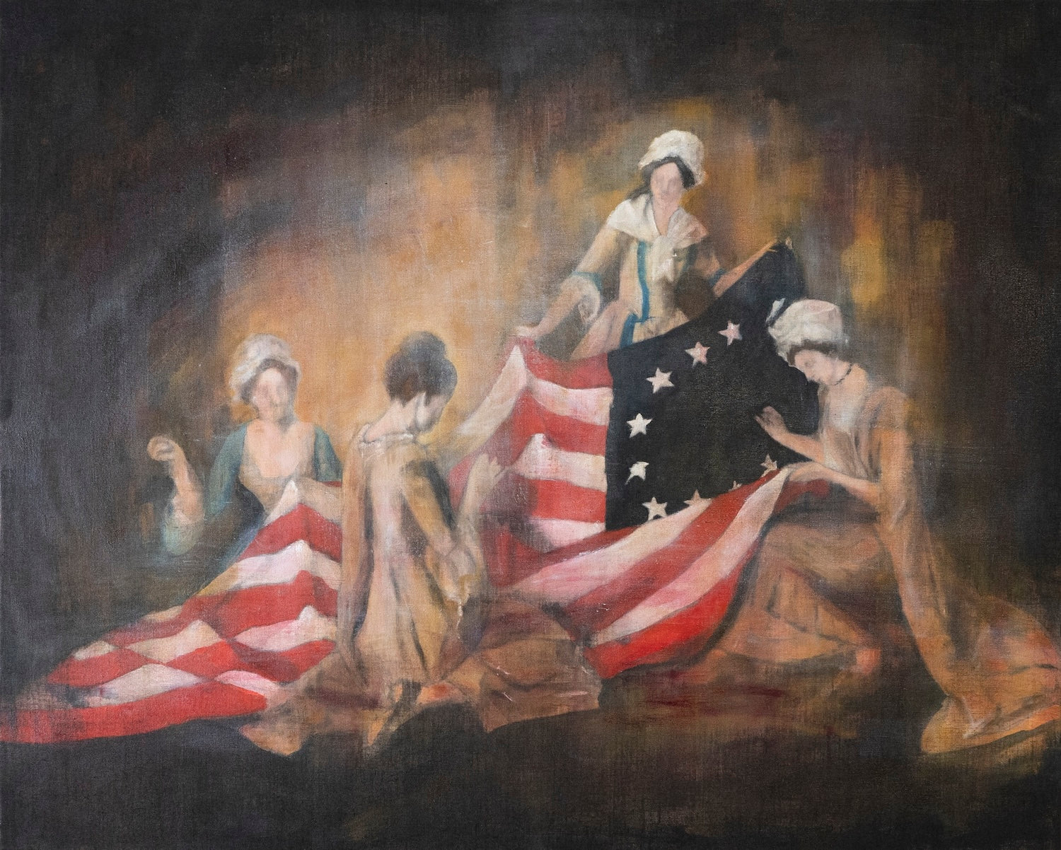 The Birth of the Flag  contemporary painting art
