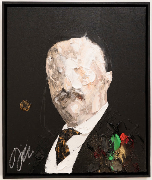 UNTITLED Portrait work (Theodore Roosevelt)  contemporary painting art