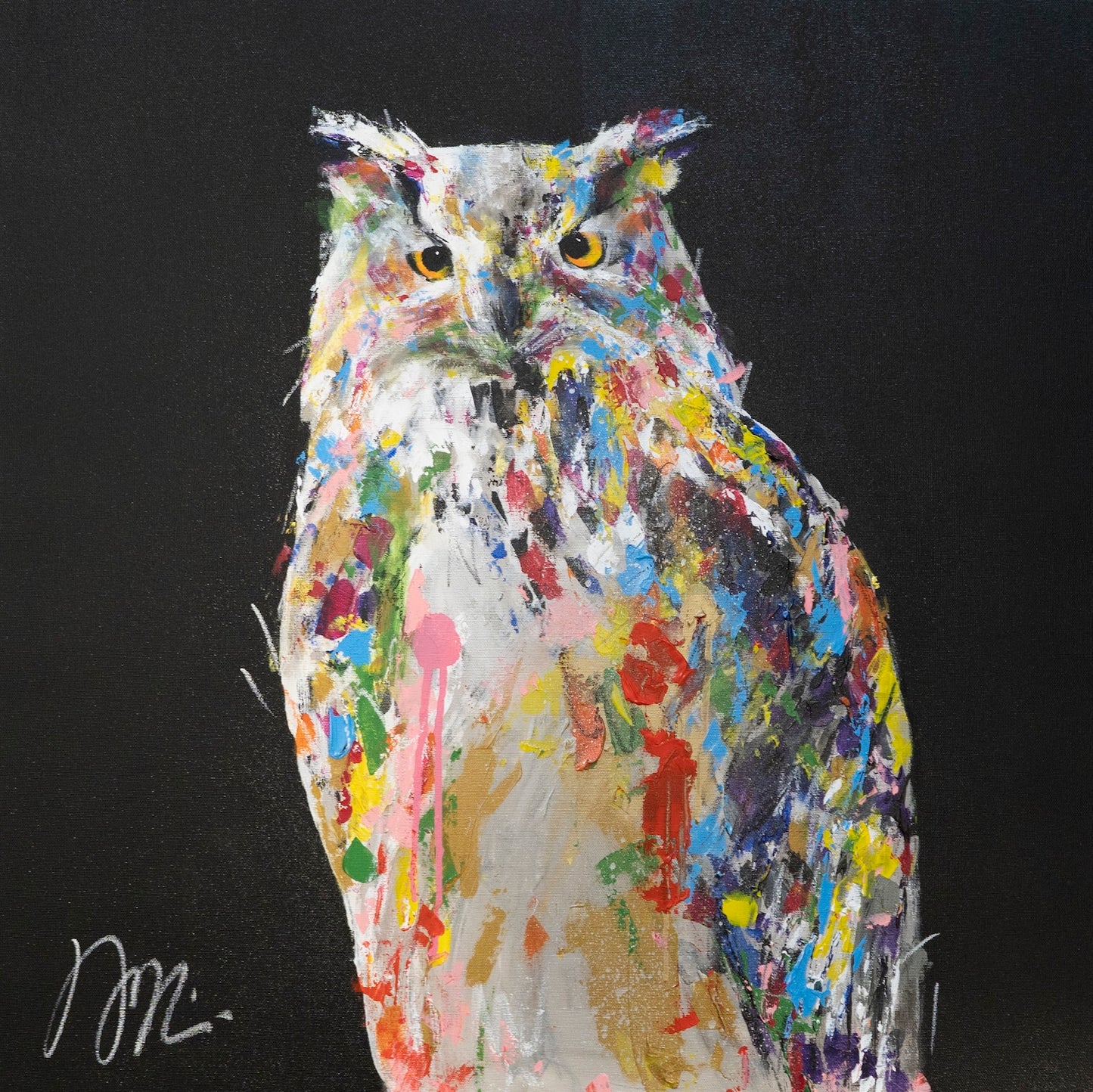 owl  contemporary painting art