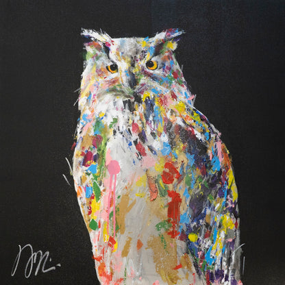 owl  contemporary painting art