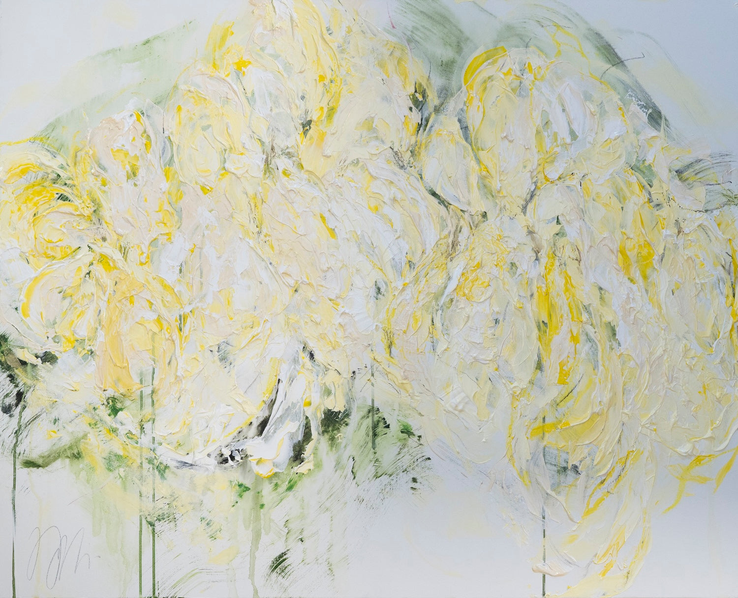 Flowers  contemporary painting art