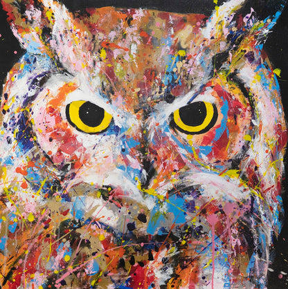 owl contemporary painting art
