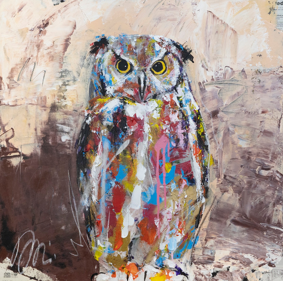 owl contemporary painting art