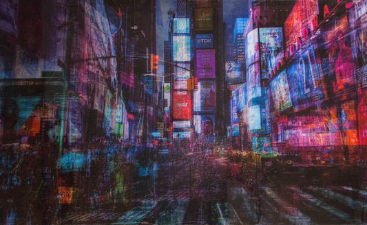 New York, Times square painting