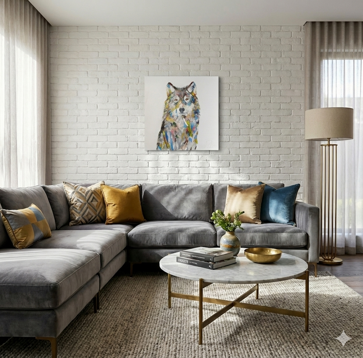 Wolf      contemporary painting art