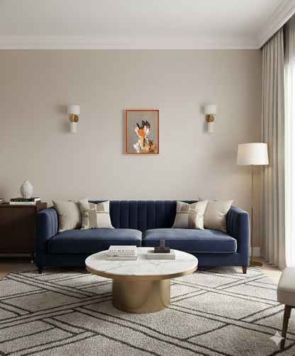 Orange Portrait work      contemporary painting art