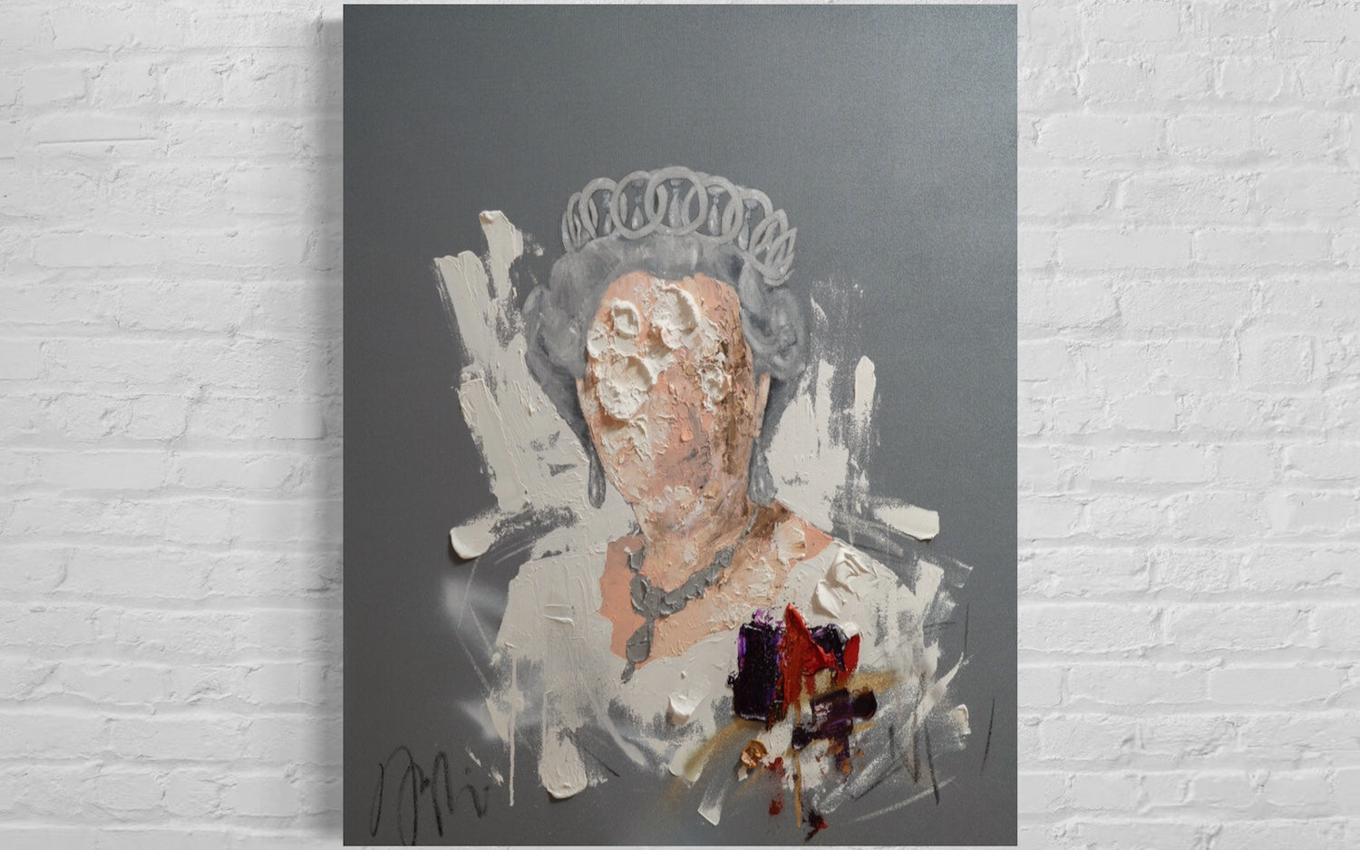 UNTITLED Portrait work (Elizabeth II) painting