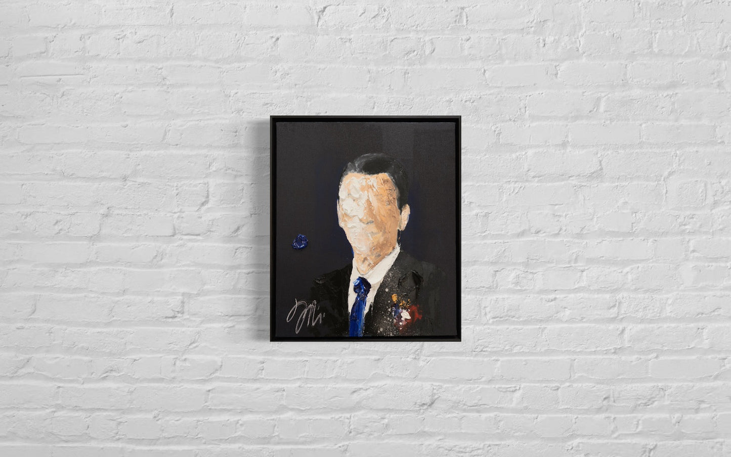 Portrait work UNTITLED (Ronald Wilson Reagan) contemporary painting