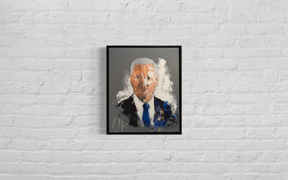 UNTITLED Portrait work (Joe Biden) contemporary painting