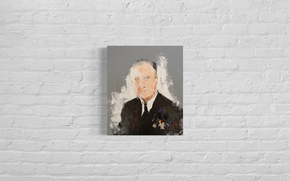 UNTITLED Portrait work (Franklin D. Roosevelt) contemporary painting