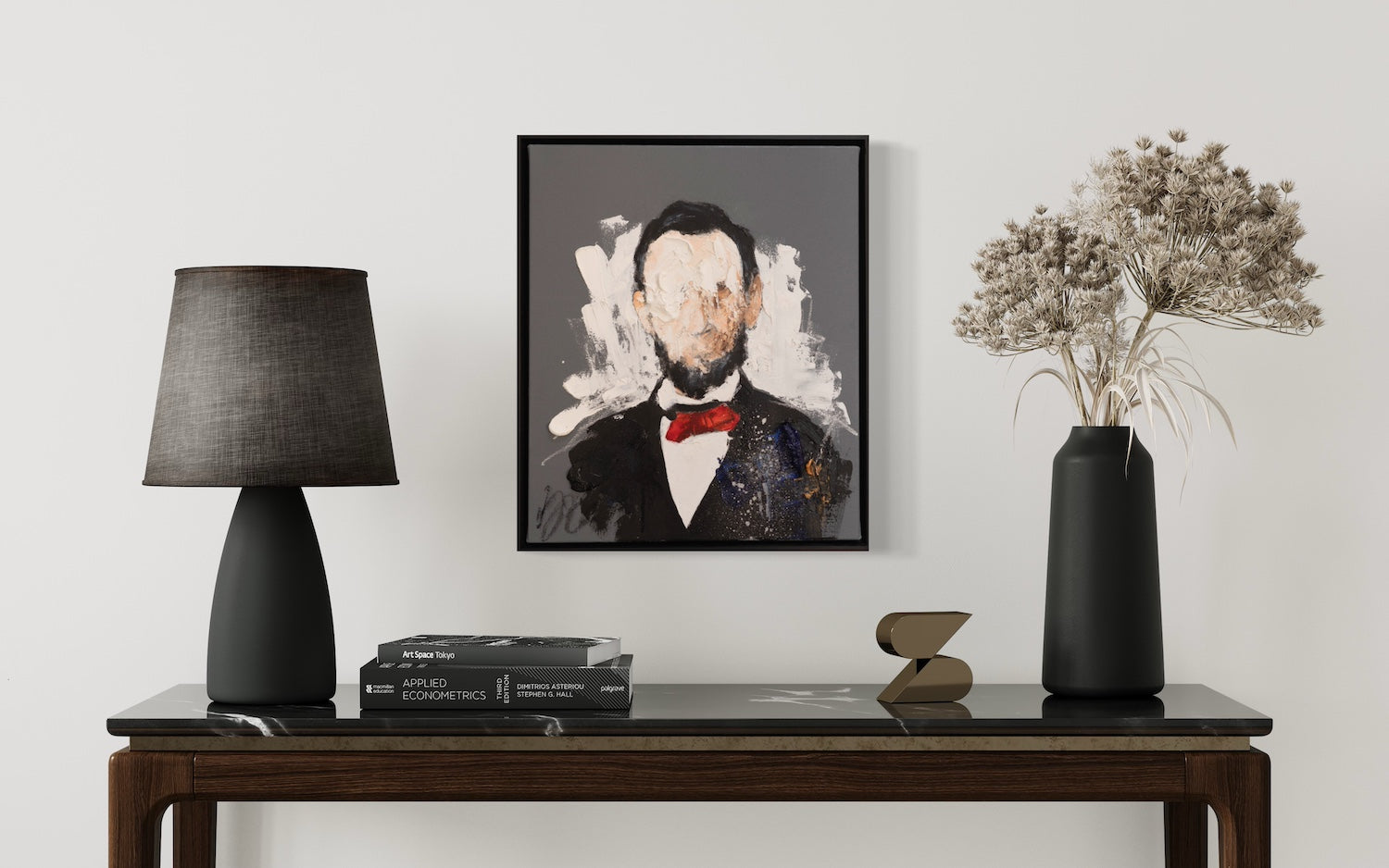 UNTITLED Portrait work (Abraham Lincoln) contemporary painting