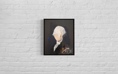 UNTITLED Portrait work (George Washington) contemporary painting