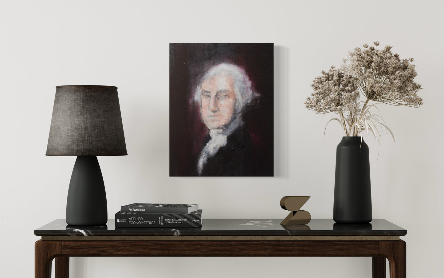 UNTITLED Portrait work (George Washington) contemporary painting