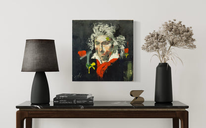 Portrait work UNTITLED (Beethoven) contemporary painting