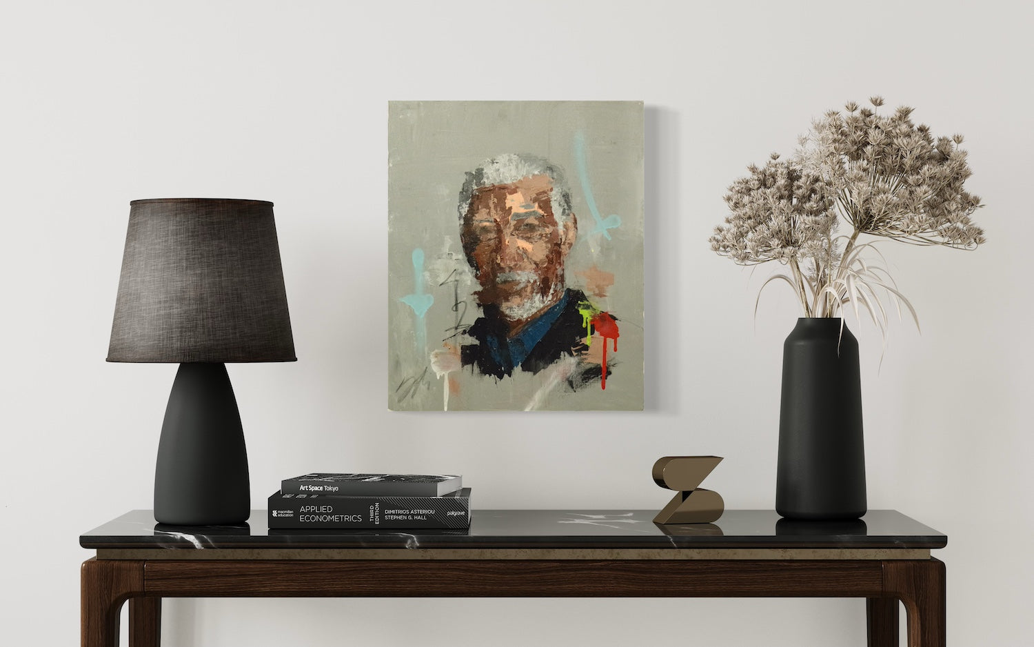 Portrait work UNTITLED(Morgan Freeman) contemporary painting