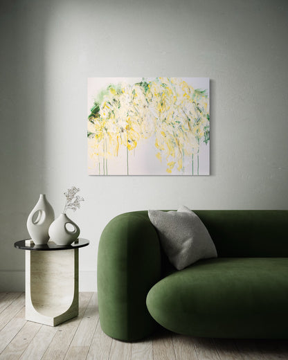 Title of artwork "Flowers" contemporary painting
