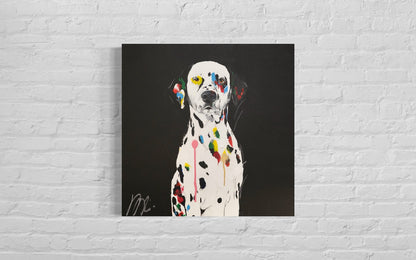 Title of artwork "Dalmatian" contemporary painting