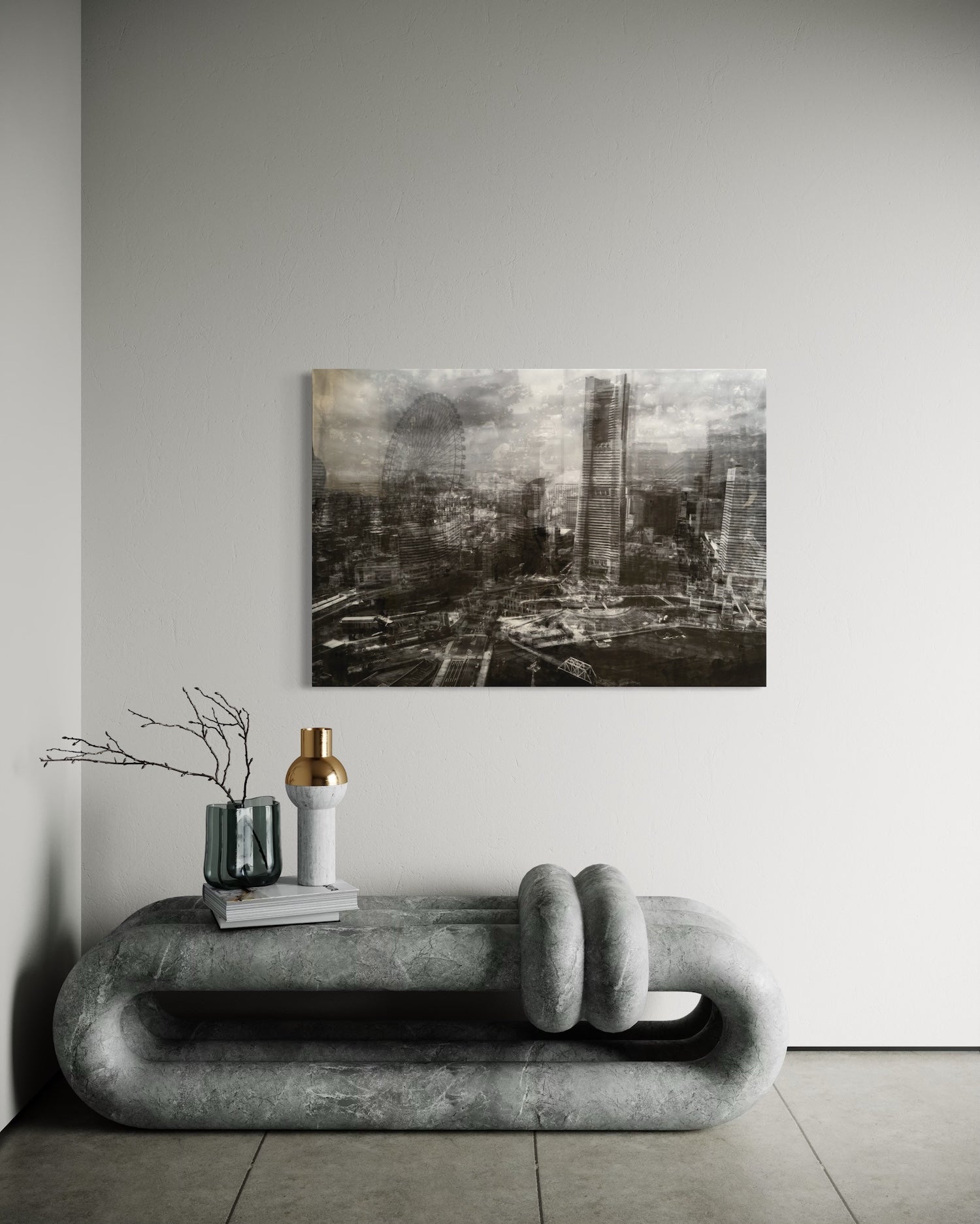 Title of artwork "Yokohama" contemporary painting