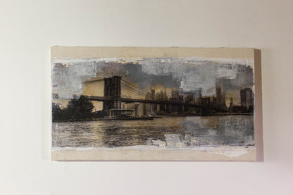 New York, Brooklyn Bridge painting