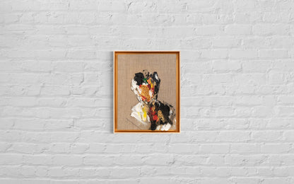 Gold Portrait work contemporary painting