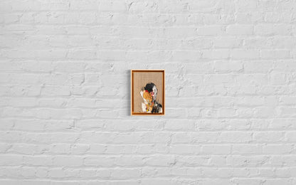 Gold Portrait work contemporary painting