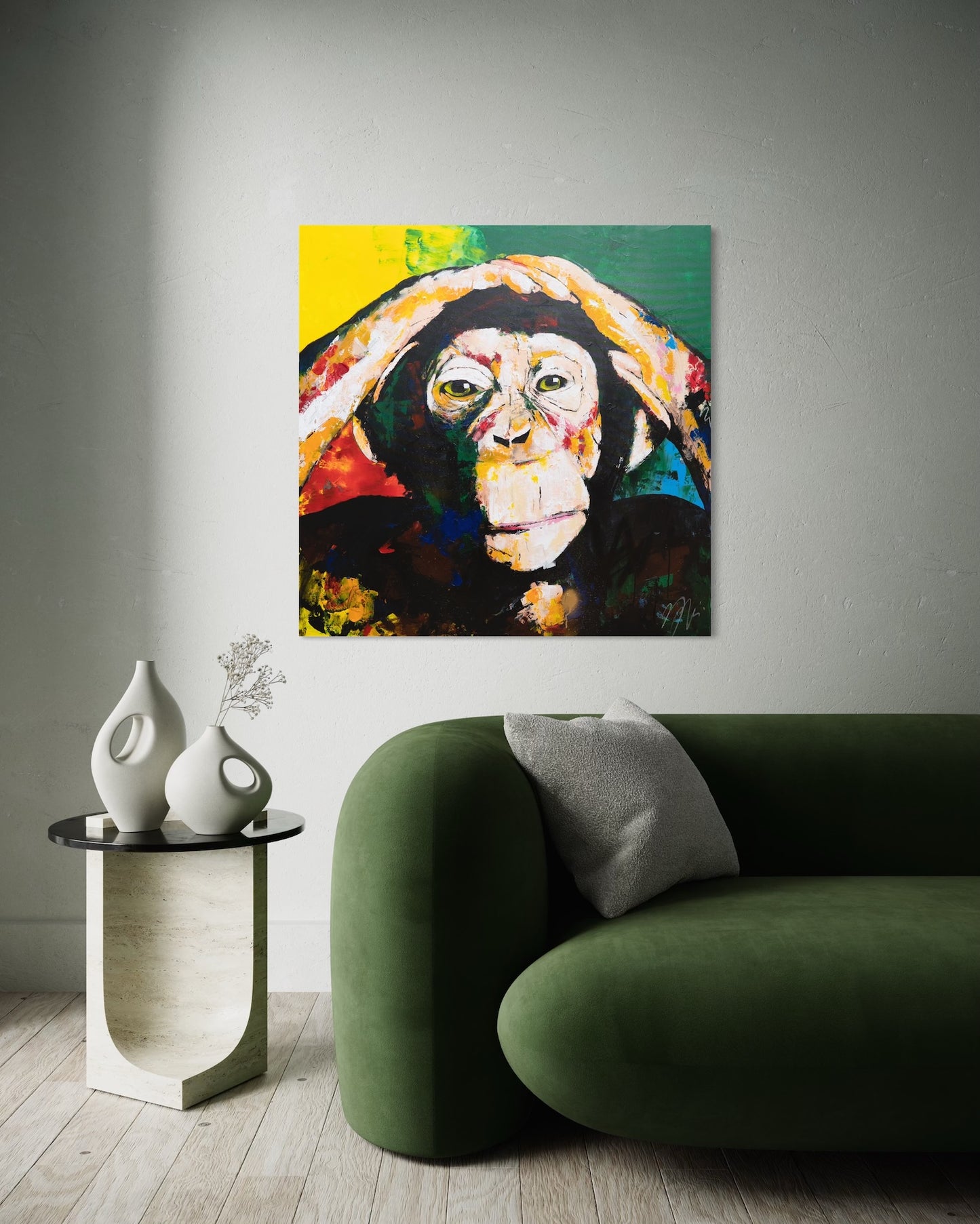 Monkey      contemporary painting art