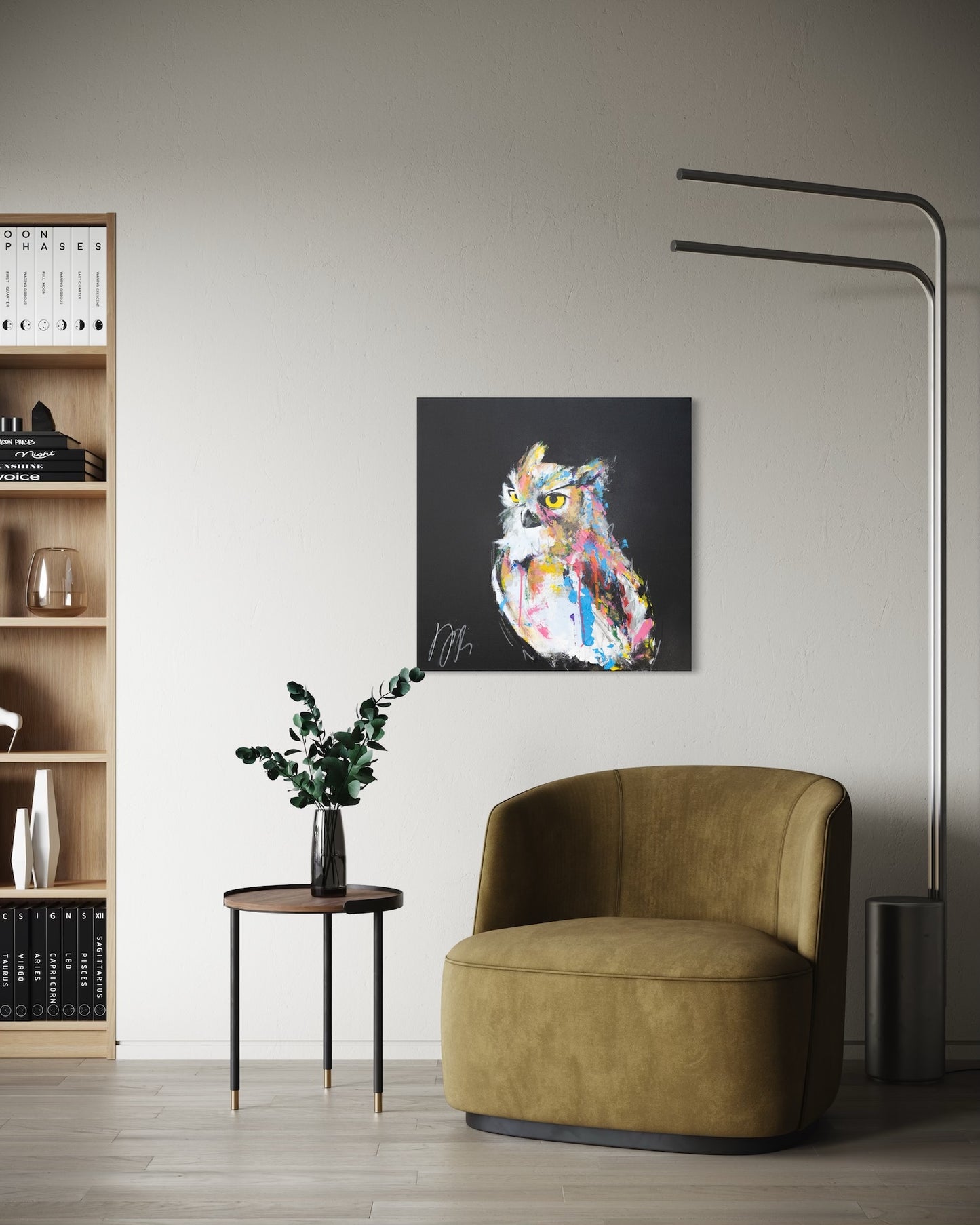 owl contemporary painting art