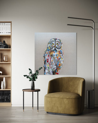 owl contemporary painting art