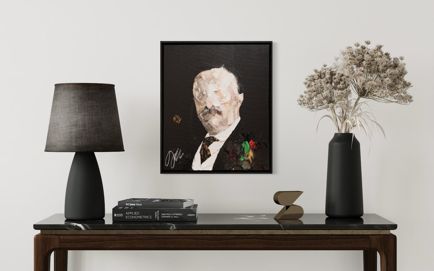 UNTITLED Portrait work (Theodore Roosevelt)  contemporary painting art