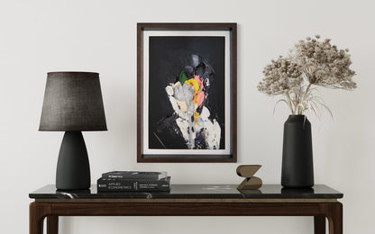 mirror series Silver Portrait work contemporary painting art